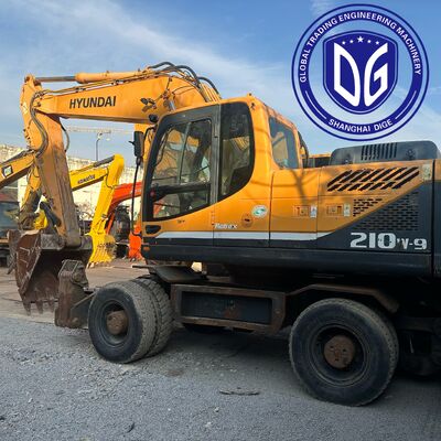 Excavadora de ruedas Hyundai 210W-9 usada a la venta | Eficiente y listo para exportar