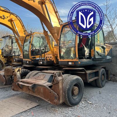 Excavadora de ruedas Hyundai 210W-9 usada a la venta | Eficiente y listo para exportar