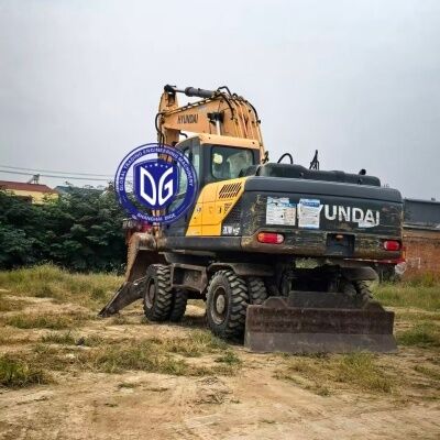 Excavadora de ruedas Hyundai 210W-9VS usada en venta Excavadora de 21 toneladas de gran venta