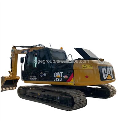 Excavadora Caterpillar 312D de 12t usada en stock con el mejor precio, excavadora robusta, duradera y potente en venta