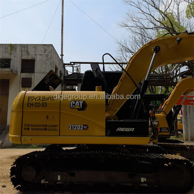 Excavadora Caterpillar 312D de 12t usada en stock con el mejor precio, excavadora robusta, duradera y potente en venta