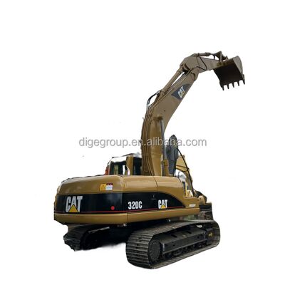 Excavadora Caterpillar 320C de 20t usada en stock con el mejor precio, excavadora robusta, duradera y potente en venta