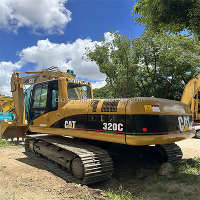 Excavadora Caterpillar 320C de 20t usada en stock con el mejor precio, excavadora robusta, duradera y potente en venta