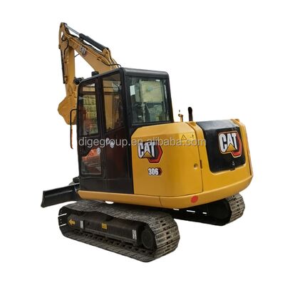 Excavadora Caterpillar 306E de 6t usada en stock a precio económico, excavadora robusta, duradera y potente