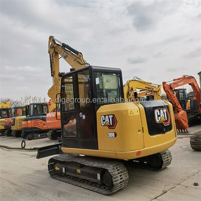 Excavadora Caterpillar 306E de 6t usada en stock a precio económico, excavadora robusta, duradera y potente