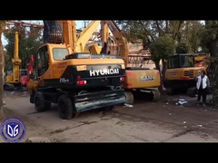 Excavadora Hyundai de 21 toneladas Excavadora de ruedas hidráulicas de 210W-9 usada